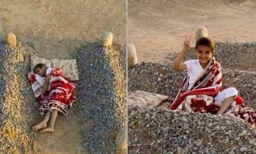 Whoops: tragic photo of orphaned Syrian boy is fake - PHOTO