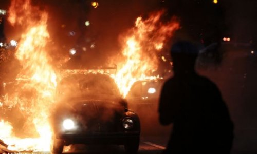 Violence breaks out in Brazil as anti-World Cup protesters swarm Sao Paulo - PHOTO