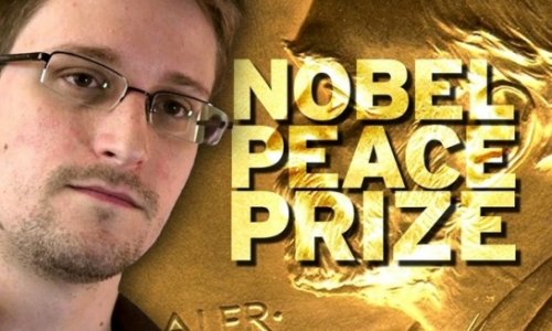 Edward Snowden nominated for Nobel peace prize