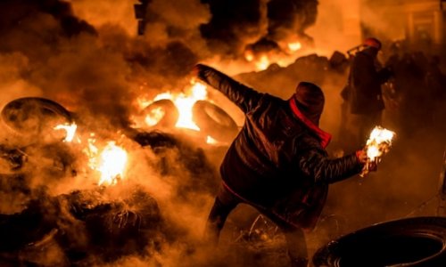 Inside Ukraine's 'Protest Town' - PHOTO