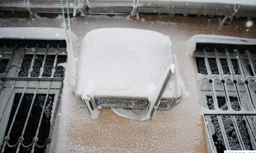 Snowfall in Sumgait - PHOTO