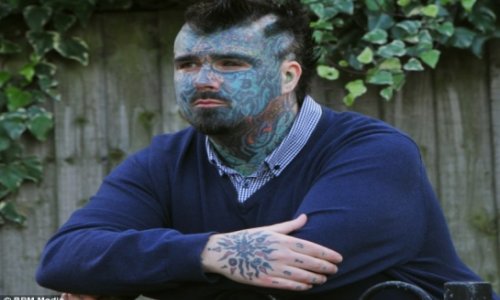 Most tattooed man fails in application for passport