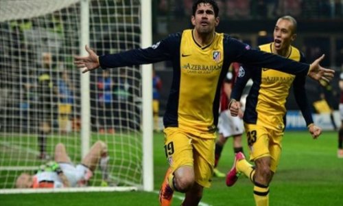 Costa strikes late as Atletico sink Milan