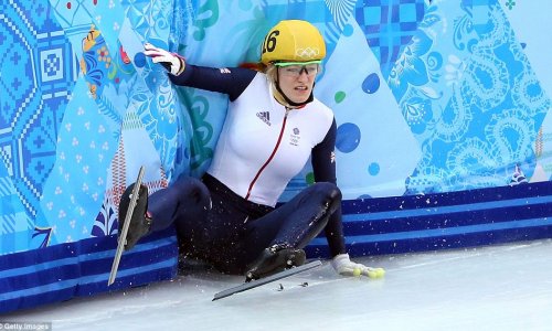 The only thing these speed skaters will be taking home from Sochi - PHOTO