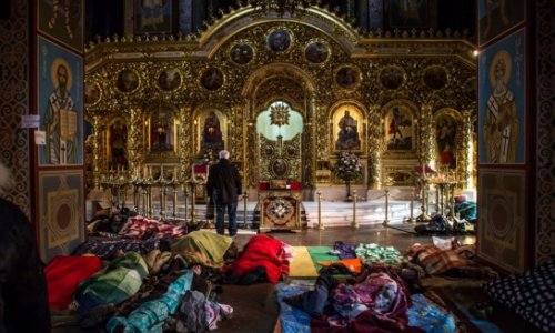 Kiev monastery now makeshift hospital - VIDEO