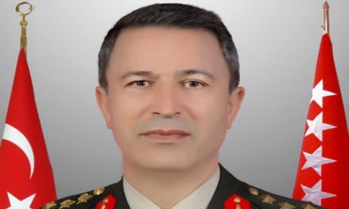 Turkey`s Land Forces Commander Hulusi Akar arrives in Azerbaijan