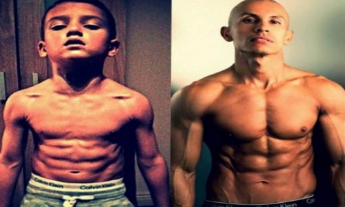 Eight-year-old bodybuilder becomes an internet sensation - PHOTO