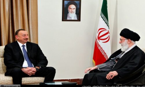 Azeri president meets Iran's supreme leader in Tehran