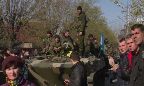 Ukrainian troops enter central Kramatorsk