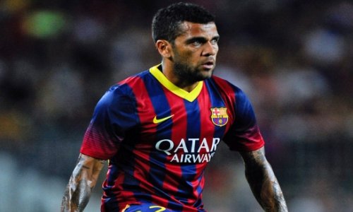 Dani Alves winning racism fight with banana gesture