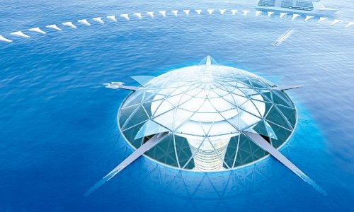 Japan's Ocean Spiral proposed as giant underwater city
