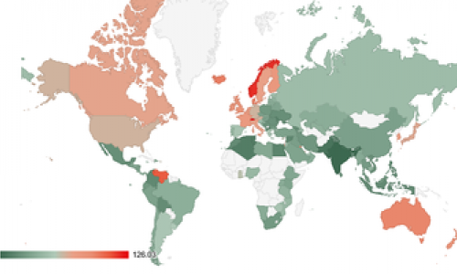 Cost of Living Index for Country 2015 - LIST