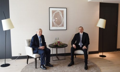 Президент Азербайджана встретился с Джорджем Соросом