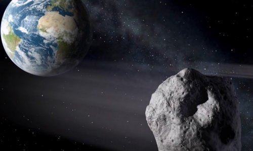 Asteroid's moon seen during Earth flyby