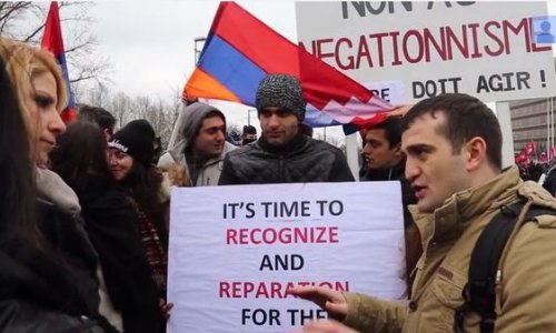 Азербайджанец вынудил армян прекратить акцию