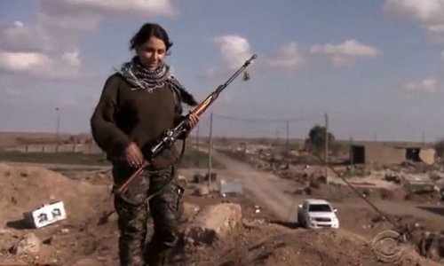 Female teacher becomes a sniper fighting ISIS on the Syrian front line