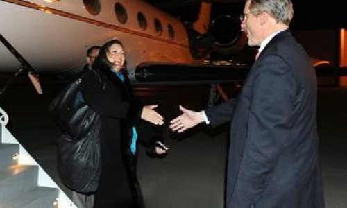 Viktoria Nuland arrives in Baku