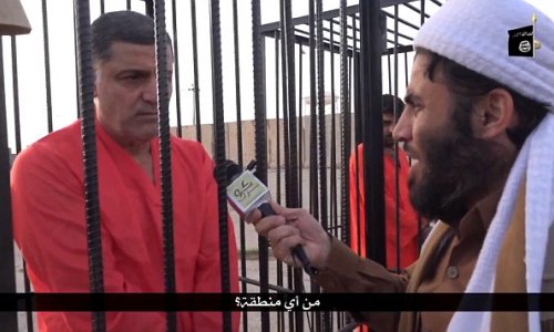 Twisted new ISIS video shows 'Kurdish Peshmerga' fighters paraded in cages