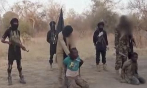 Boko Haram video shows two men being beheaded accused of spying