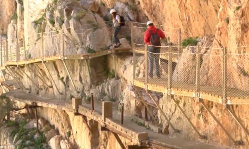 Spain to reopen perilous gorge walkway 328ft above gushing river