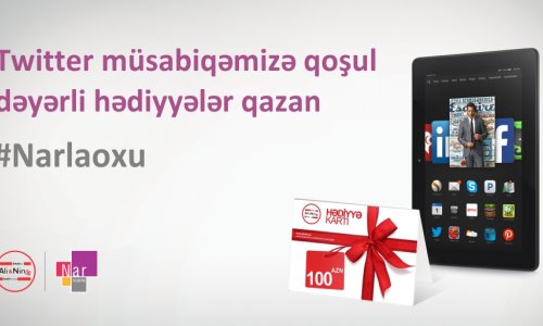 “Nar Mobile” kitab həvəskarları üçün onlayn müsabiqə elan etdi