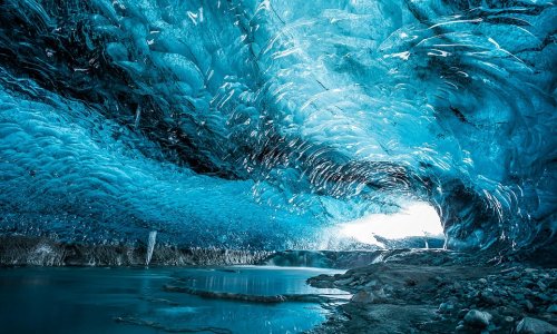 Inside Iceland's crystal cave