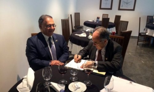 Asim Mollazade meets Brazilian senators