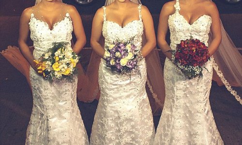 Identical triplets married on the same day at the same time