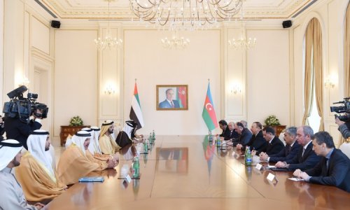 Dubai ruler meets Azerbaijan president in Baku