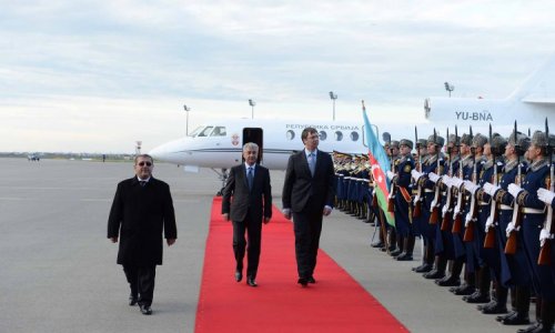 Serbian premier arrives in Azerbaijani capital