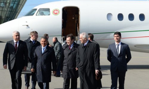 Tatarstan's president in Baku on 