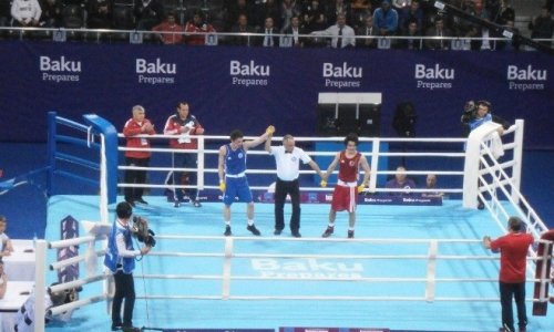 Azerbaijan dominate opening day of Baku 2015 boxing test event
