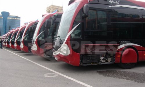 Bakının yeni avtobusları - Fotolar