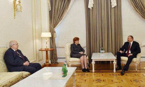 Президент Азербайджана принял экс-президента Латвии