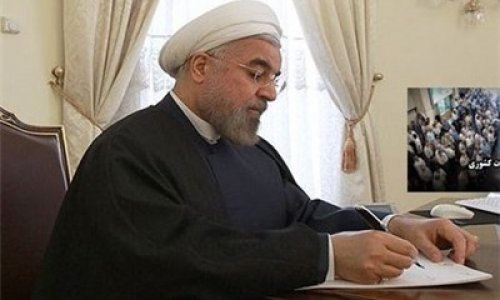 Rouhani congratulates Aliyev on Azerbaijan Republic Day