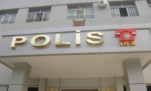 Polis bölməsində dava - Bakıda