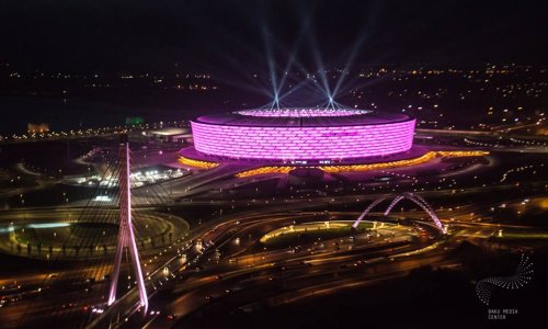 Грандиозная фотосессия Олимпийского стадиона