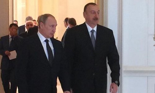 Putin Əliyevin Zaqulbadakı iqamətgahında - FOTO