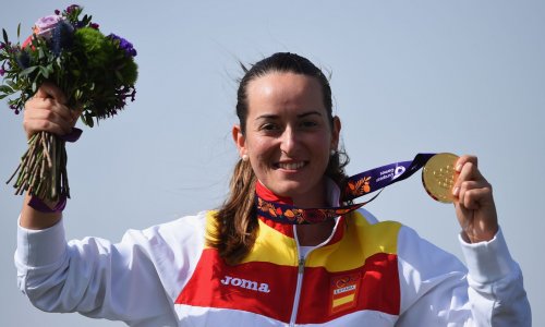 Shooter Fatima Galvez earns gold for Spain