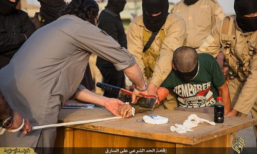 Blindfolded, pinned down and butchered with a MEAT CLEAVER