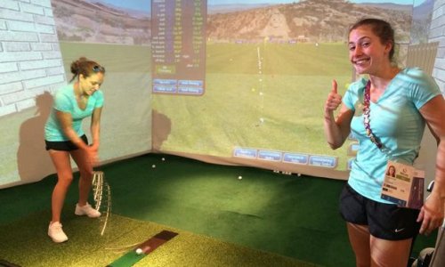 В Деревне атлетов установлен гольф-симулятор