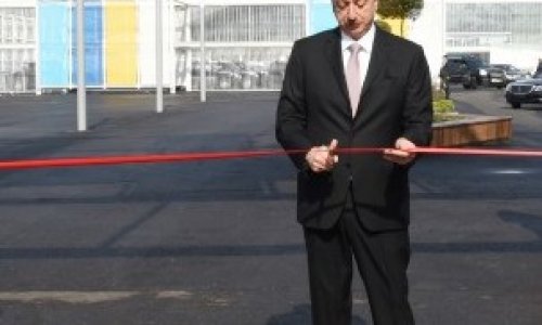 Ильхам Алиев на открытии базы ВМС