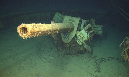 Eerie pictures of a German warship