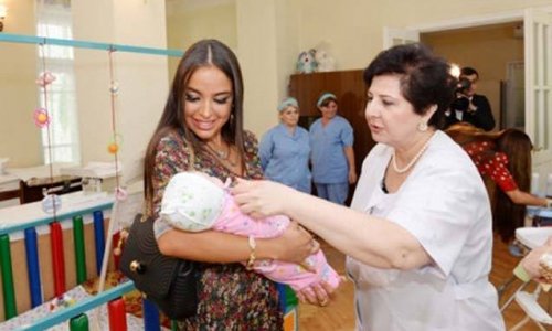 Azeri president’s daughter adopts baby girl from local orphanage