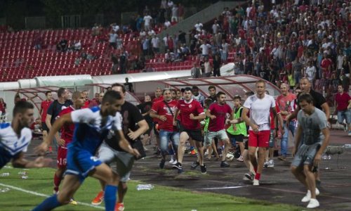 Bolqarlar israilli futbolçuları sahədən qovdular – VİDEO