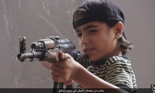 ISIS show off their latest batch of child soldier recruits