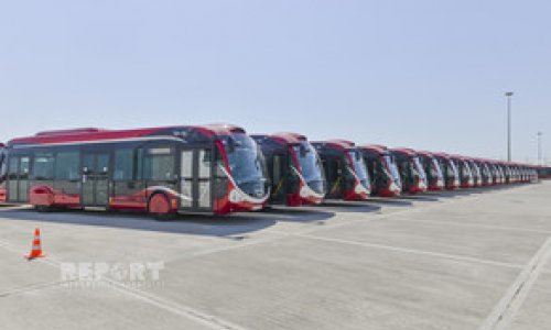 Aeroportdan şəhərin mərkəzinə avtobuslar fəaliyyətə başladı