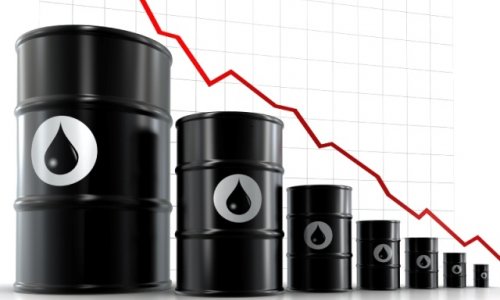 Oil falls to a six-year low