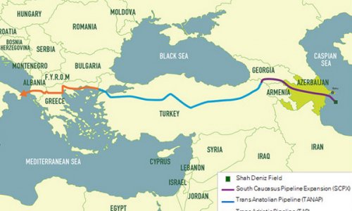 Azerbaijan is only route for Iranian gas supplies to Europe