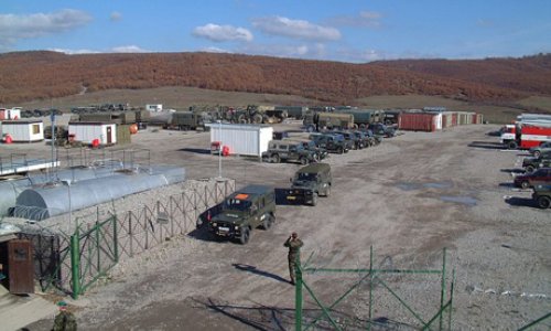 Rusiya sərhəddə hərbi bazanın inşasına başladı